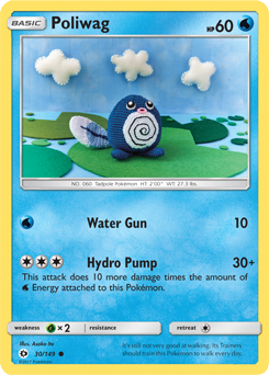 Poliwag 30/149 Pokémon card from Sun & Moon for sale at best price