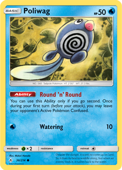 Poliwag 36/214 Pokémon card from Unbroken Bonds for sale at best price