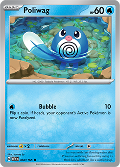 Poliwag 60/165 Pokémon card from 151 for sale at best price