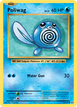 Poliwag 23/108 Pokémon card from Evolutions for sale at best price