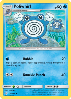 Poliwhirl 38/214 Pokémon card from Unbroken Bonds for sale at best price