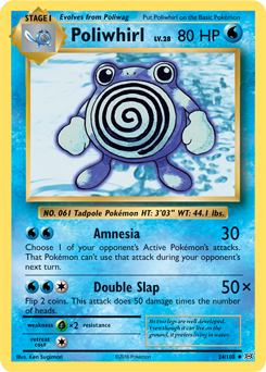Poliwhirl 24/108 Pokémon card from Evolutions for sale at best price