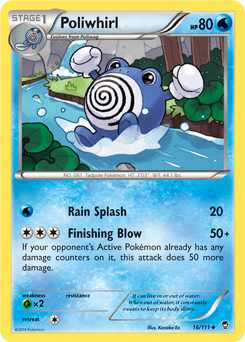 Poliwhirl 16/111 Pokémon card from Furious Fists for sale at best price
