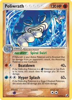 Poliwrath 11/115 Pokémon card from Ex Unseen Forces for sale at best price