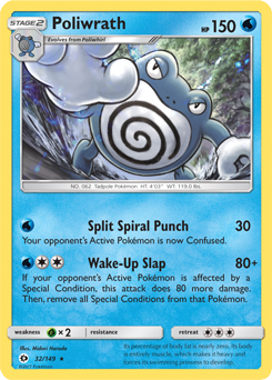 Poliwrath 32/149 Pokémon card from Sun & Moon for sale at best price