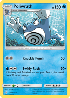 Poliwrath 39/214 Pokémon card from Unbroken Bonds for sale at best price
