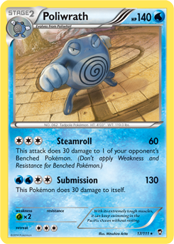 Poliwrath 17/111 Pokémon card from Furious Fists for sale at best price