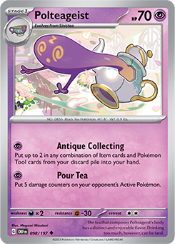 Polteageist 98/197 Pokémon card from Obsidian Flames for sale at best price