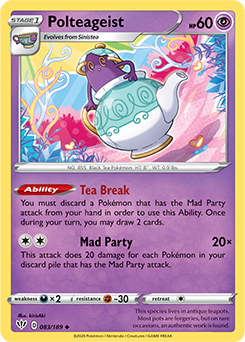 Polteageist 83/189 Pokémon card from Darkness Ablaze for sale at best price