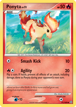 Ponyta 71/100 Pokémon card from Stormfront for sale at best price
