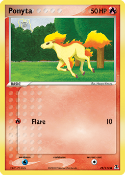 Carte Pokémon Ponyta 78/113 de la série Ex Espèces Delta en vente au meilleur prix