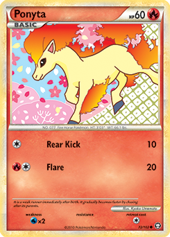 Ponyta 72/102 Pokémon card from Triumphant for sale at best price