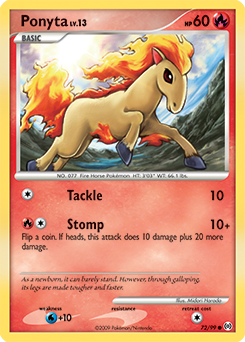 Carte Pokémon Ponyta 72/99 de la série Arceus en vente au meilleur prix