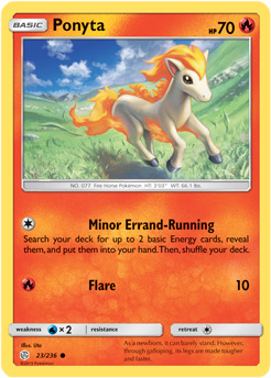 Ponyta 23/236 Pokémon card from Cosmic Eclipse for sale at best price