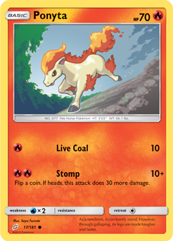 Ponyta 17/181 Pokémon card from Team Up for sale at best price
