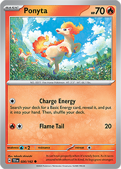 Ponyta 26/162 Pokémon card from Temporal Forces for sale at best price