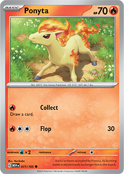 Ponyta 77/165 Pokémon card from 151 for sale at best price