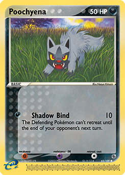Poochyena 65/109 Pokémon card from Ex Ruby & Sapphire for sale at best price