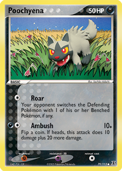 Poochyena 79/113 Pokémon card from Ex Delta Species for sale at best price