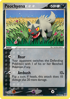 Carte Pokémon Medhyena 79/113 de la série Ex Espèces Delta en vente au meilleur prix