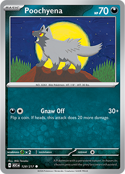 Carte Pokémon Communes Medhyèna 128/217 de la série Héros Transcendants