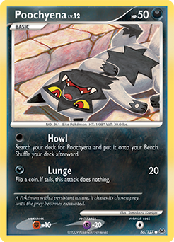 Poochyena 86/127 Pokémon card from Platinuim for sale at best price