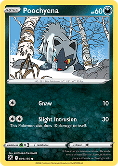 Poochyena 095/189 Pokémon card from Astral Radiance for sale at best price