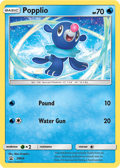 Popplio SM24 Pokémon card from Sun and Moon Promos for sale at best price