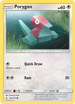 Porygon 155/214 Pokémon card from Unbroken Bonds for sale at best price