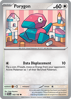 Porygon 142/182 Pokémon card from Paradox Rift for sale at best price