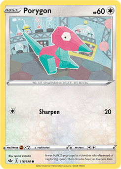 Porygon 116/198 Pokémon card from Chilling Reign for sale at best price