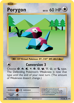 Porygon 71/108 Pokémon card from Evolutions for sale at best price