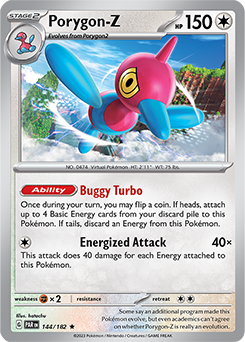 Porygon-Z 144/182 Pokémon card from Paradox Rift for sale at best price
