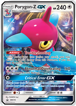 Porygon-Z GX SM216 Pokémon card from Sun and Moon Promos for sale at best price