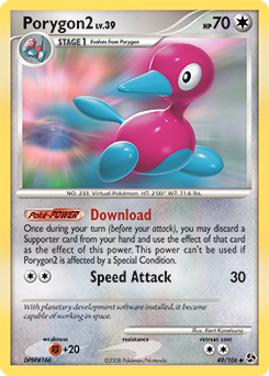 Porygon2 49/106 Pokémon card from Great Encounters for sale at best price