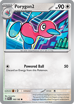Porygon2 143/182 Pokémon card from Paradox Rift for sale at best price