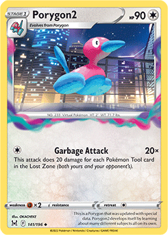 Porygon2 141/196 Pokémon card from Lost Origin for sale at best price