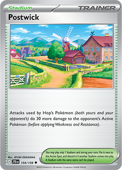 Uncommon Pokémon card Postwick 154/159 from Journey Together expansion