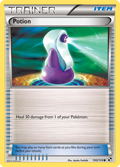 Common Pokémon card Potion 100/114 from Black & White expansion
