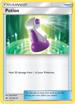 Potion 127/149 Pokémon card from Sun & Moon for sale at best price