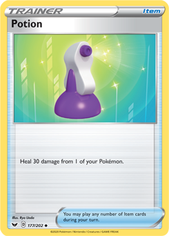 Potion 177/202 Pokémon card from Sword & Shield for sale at best price