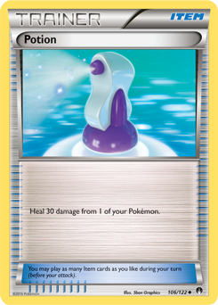 Uncommon Pokémon card Potion 106/122 from Breakpoint expansion