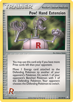 Carte Pokémon Pow! Hand Extension 85/109 de la série Ex Team Rocket Returns en vente au meilleur prix