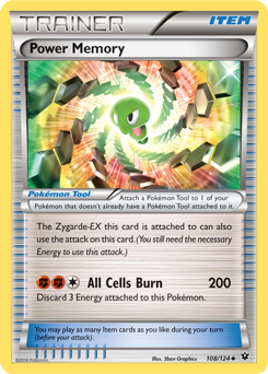 Uncommon Pokémon card Power Memory 108/124 from Fates Collide expansion