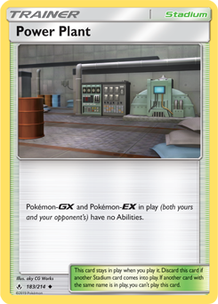 Uncommon Pokémon card Power Plant 183/214 from Unbroken Bonds expansion