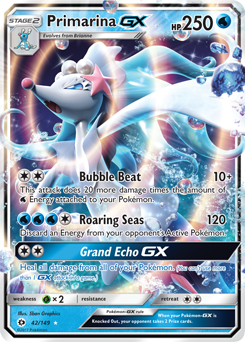 Primarina GX 42/149 Pokémon card from Sun & Moon for sale at best price
