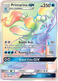 Primarina GX 149/145 Pokémon card from Guardians Rising for sale at best price