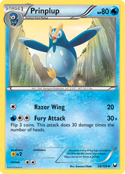 Prinplup 28/108 Pokémon card from Dark Explorers for sale at best price