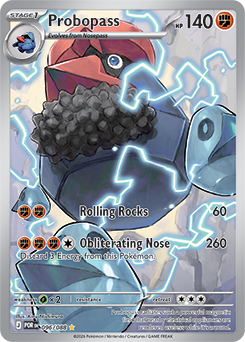 Illustration rare Pokémon card Probopass 96/88 from Perfect Order expansion