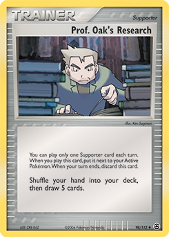 Prof. Oak's Research 98/112 Pokémon card from Ex Fire Red Leaf Green for sale at best price